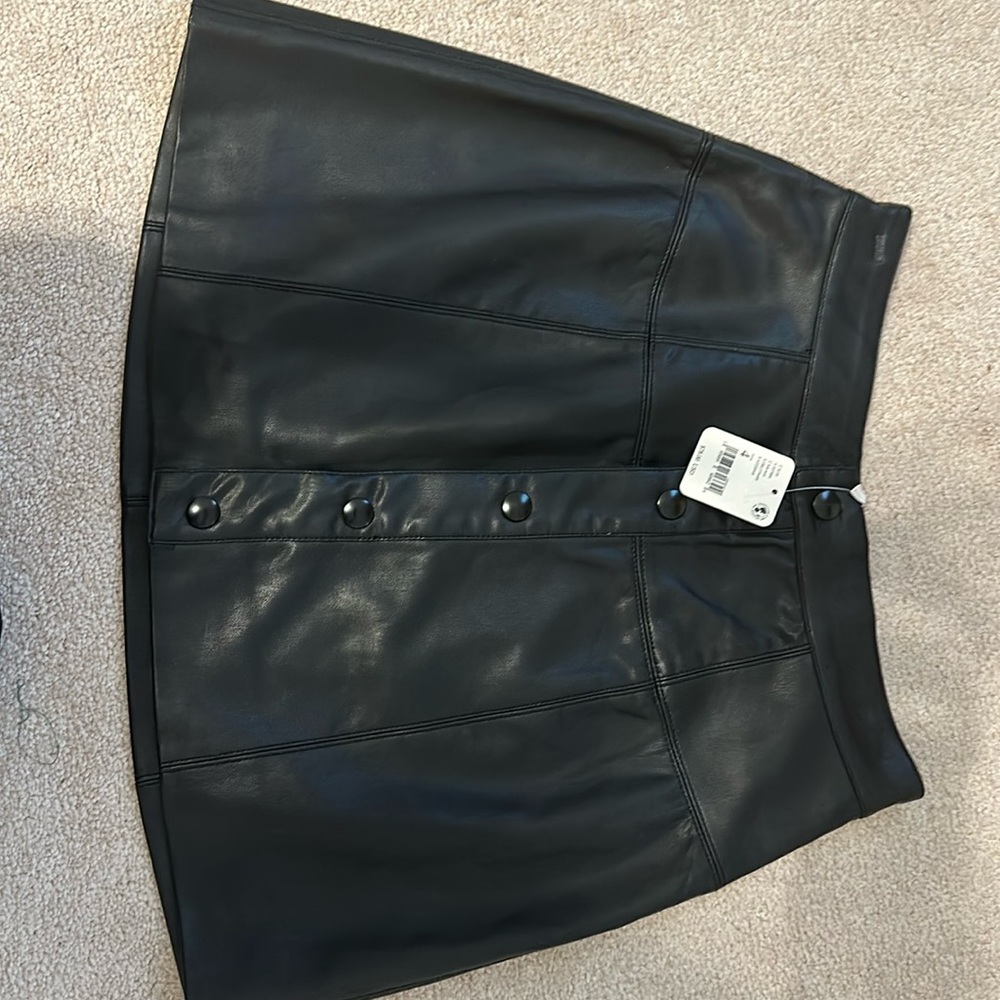 Leather skirt free people